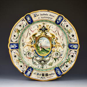 Piatto da parata con dedica <br>Jafet Torelli <br>Firenze, 1895